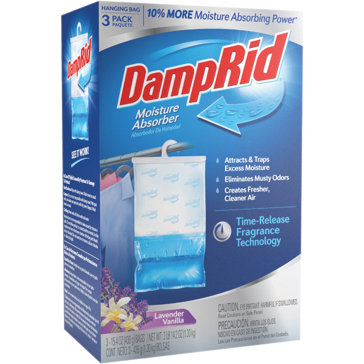 DampRid 15.4 Oz. Lavender Vanilla Hanging Moisture Absorber (3-Pack)