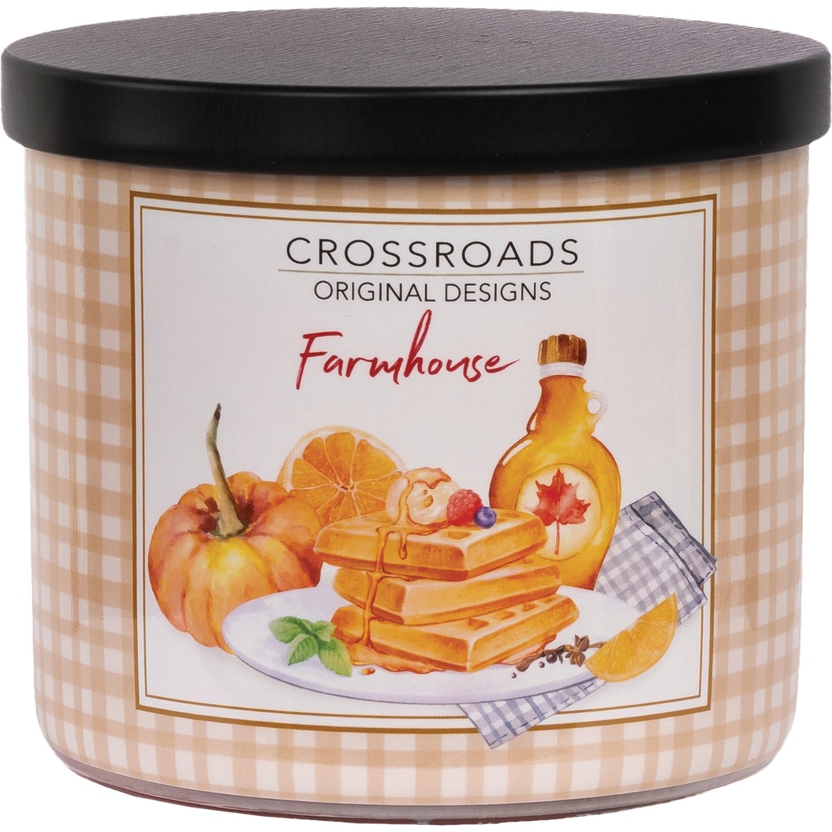 Crossroads Original Designs 15 Oz. Wrapped Jar Candle, Farmhouse
