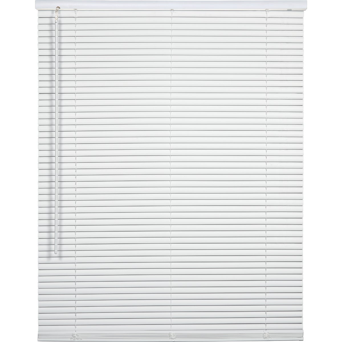 Home Impressions 46 In. x 72 In. x 1 In. White Vinyl Light Filtering Cordless Mini Blind