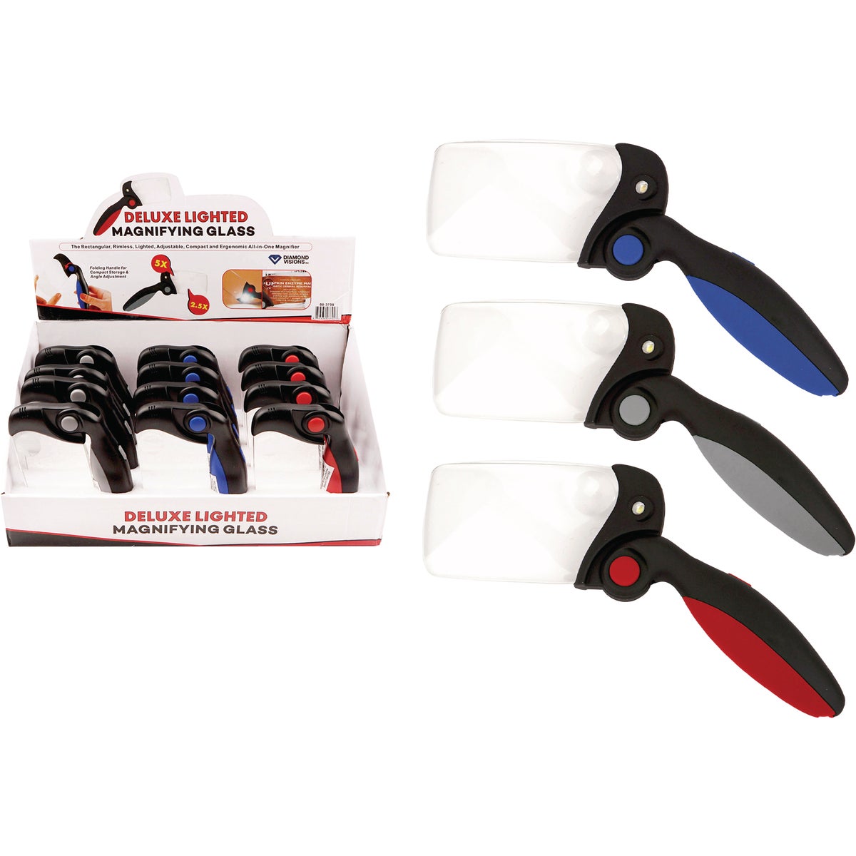 Diamond Visions Foldable Lighted Magnifying Glass