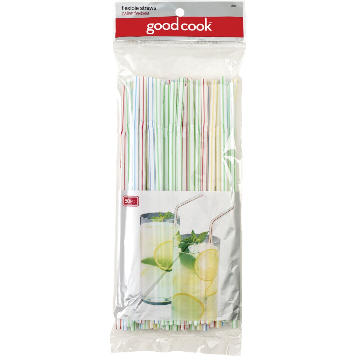 Goodcook 9 In. Plastic Flex Straw (50-Count)