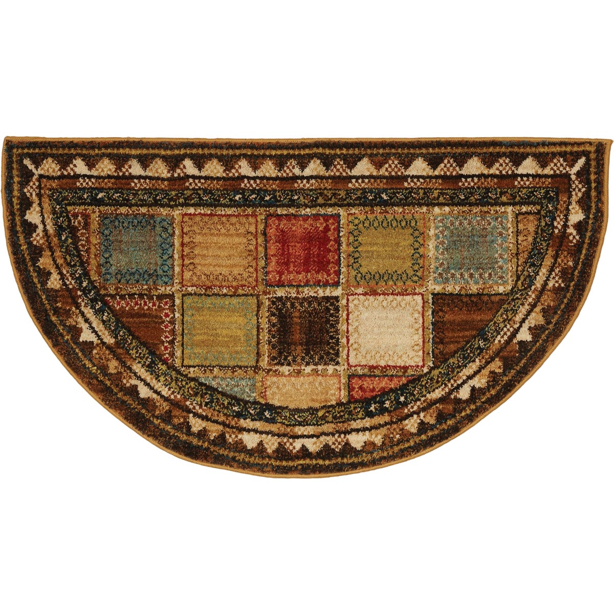 Mohawk Home Aegean Collection 24 In. x 44 In. Kobuk Valley Tobacco Slice Hearth Rug