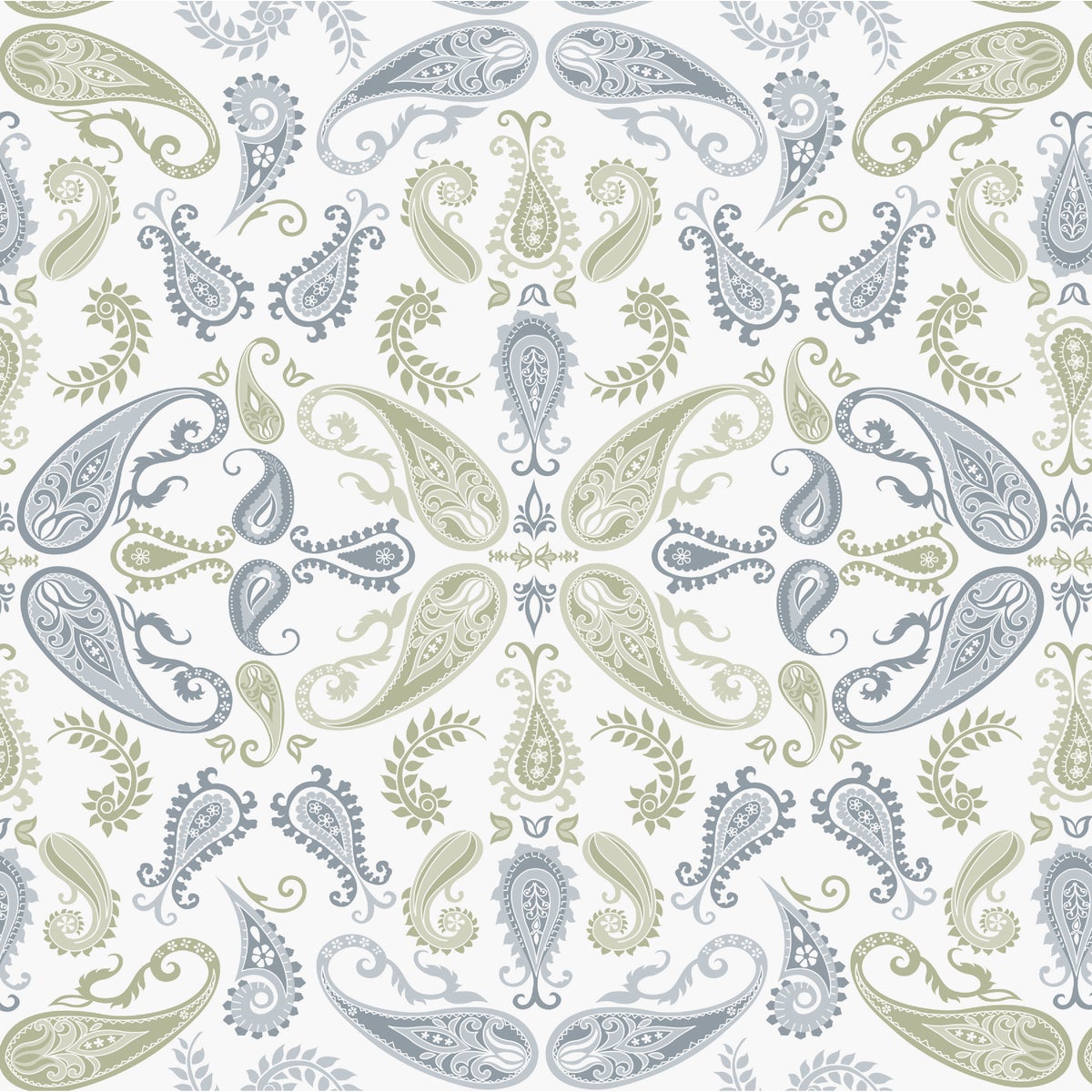 Con-Tact Grip Print 18 In. x 4 Ft. Abbey Sage Non-Adhesive Shelf Liner