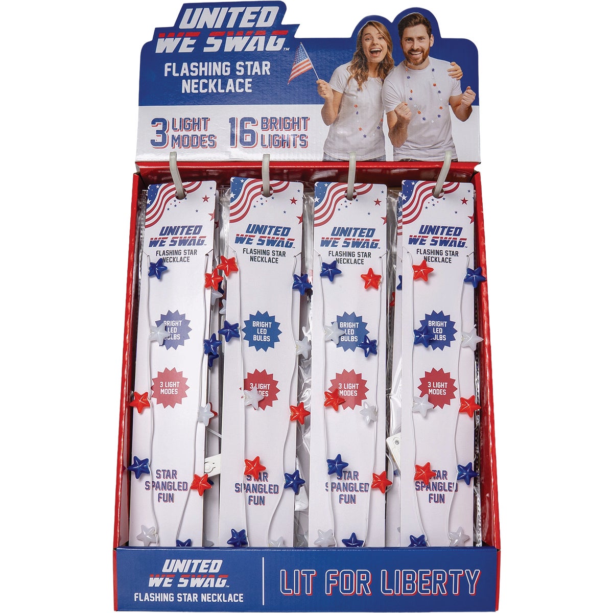 Patriot Pride USA Light Up Necklace