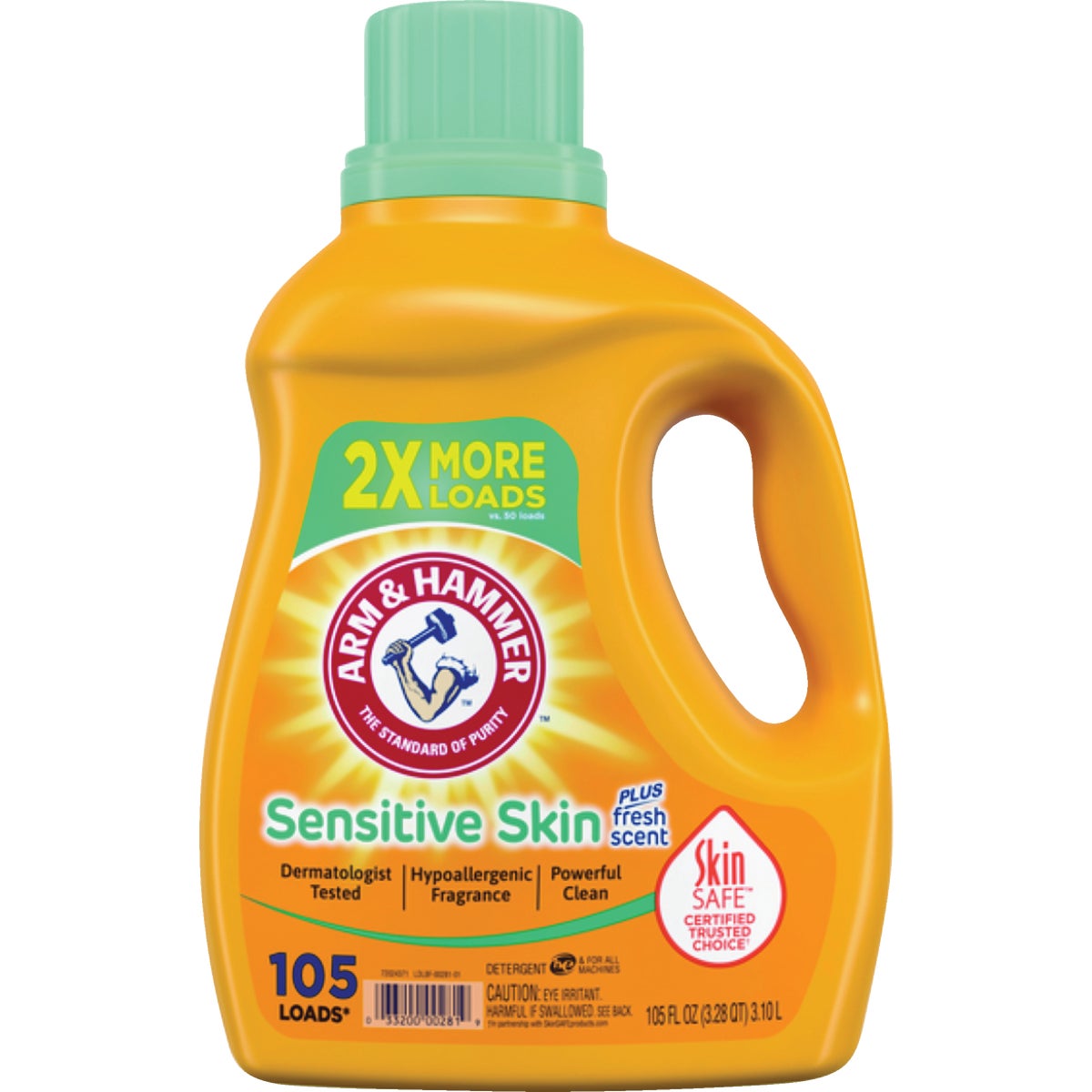 Arm & Hammer 105 Oz. Sensitive Skin Dual HE Liquid Laundry Detergent