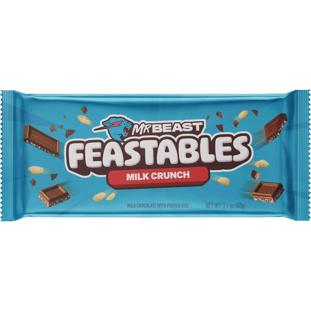 Feastables Chocolate White Cookie & Creme Candy Bar