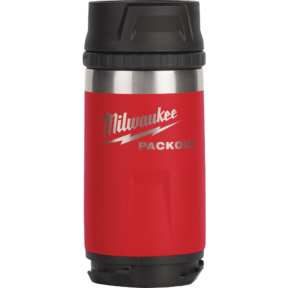 Milwaukee PackOut 12 Oz. Red Insulated Bottle with Sip Lid