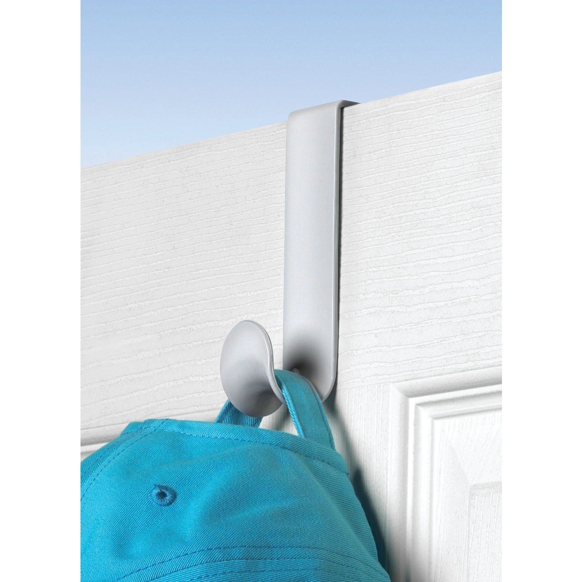 Spectrum White Plastic Over-The-Door Hook