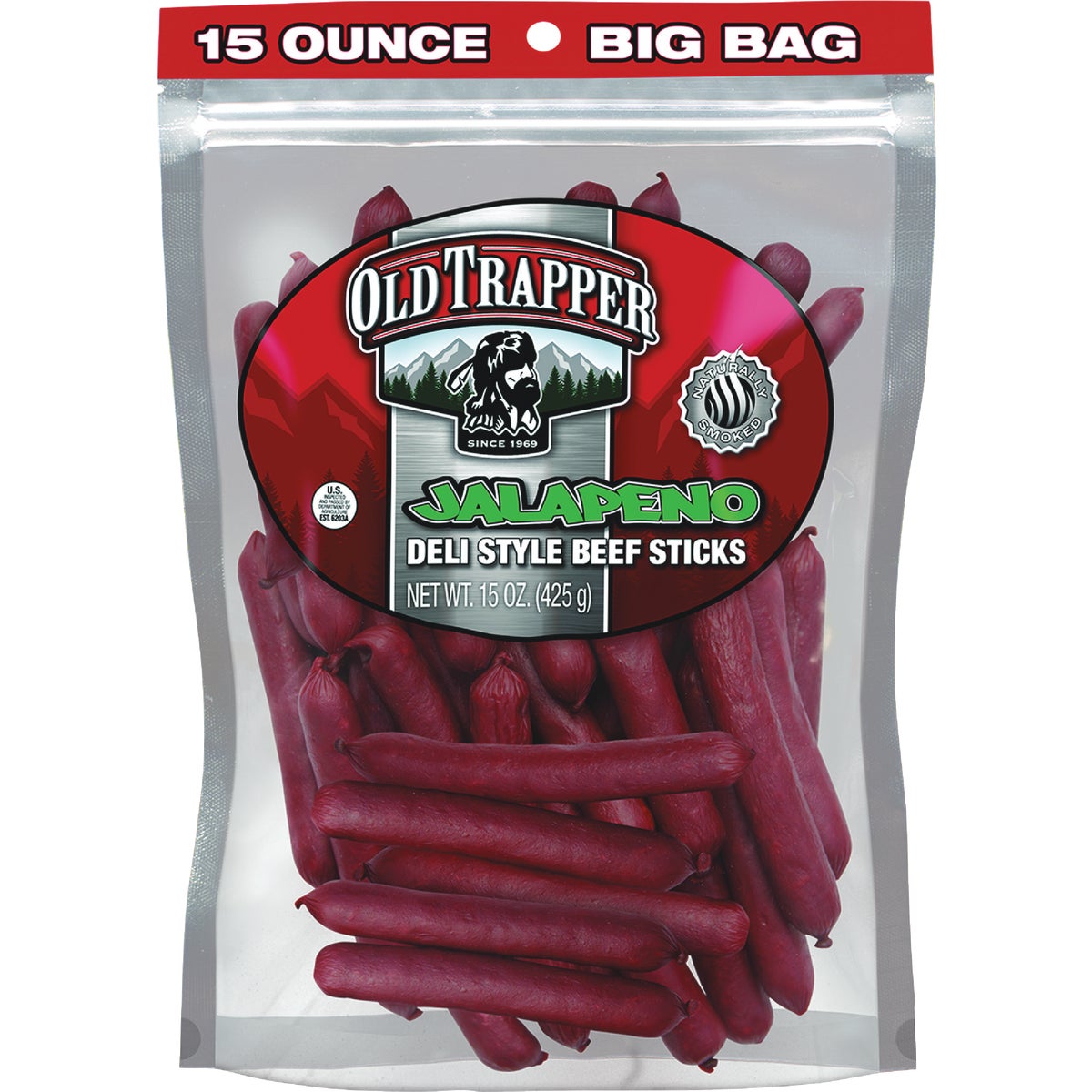 Old Trapper 15 Oz. Jalapeno Deli Stick Jerky
