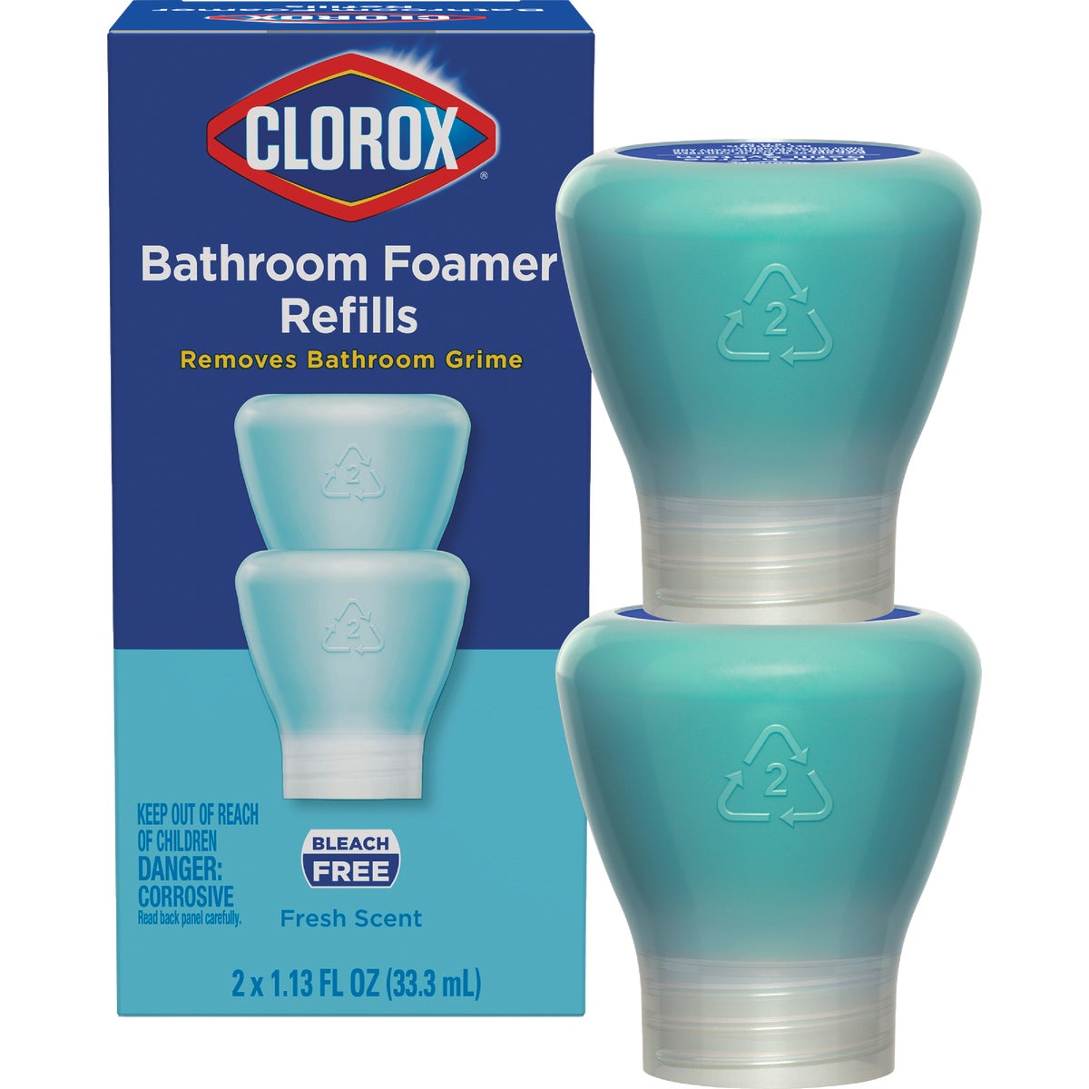 Clorox Fresh Scent Bleach-Free Bathroom Foamer Refill Pods (2-Count)