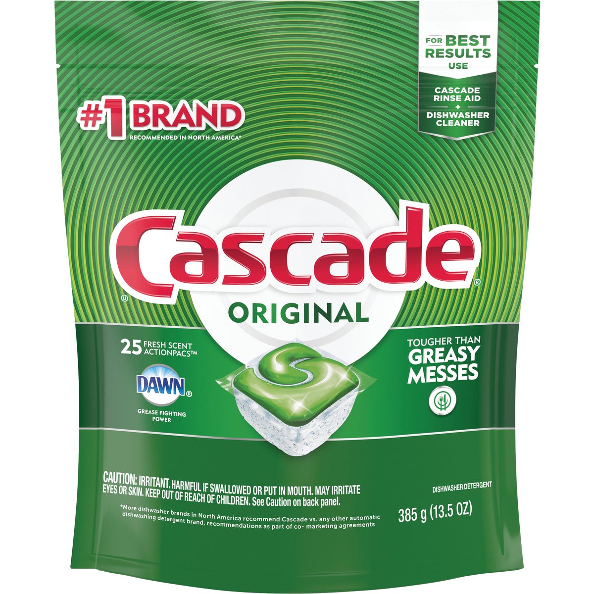Cascade Action Pacs Fresh Dishwasher Detergent Tabs (25 Count)