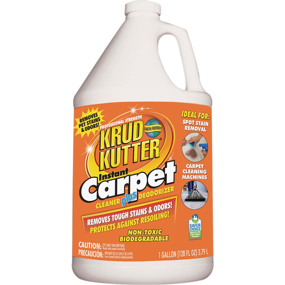 Krud Kutter 1 Gal. Instant Carpet Cleaner Stain Remover and Deodorizer