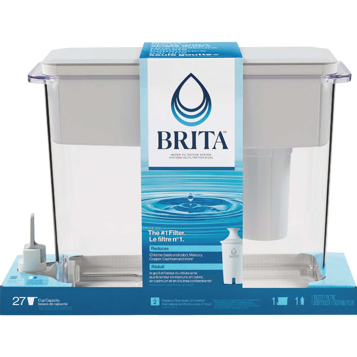 Brita 18 Cup Gray Ultramax Filtered Water Dispenser