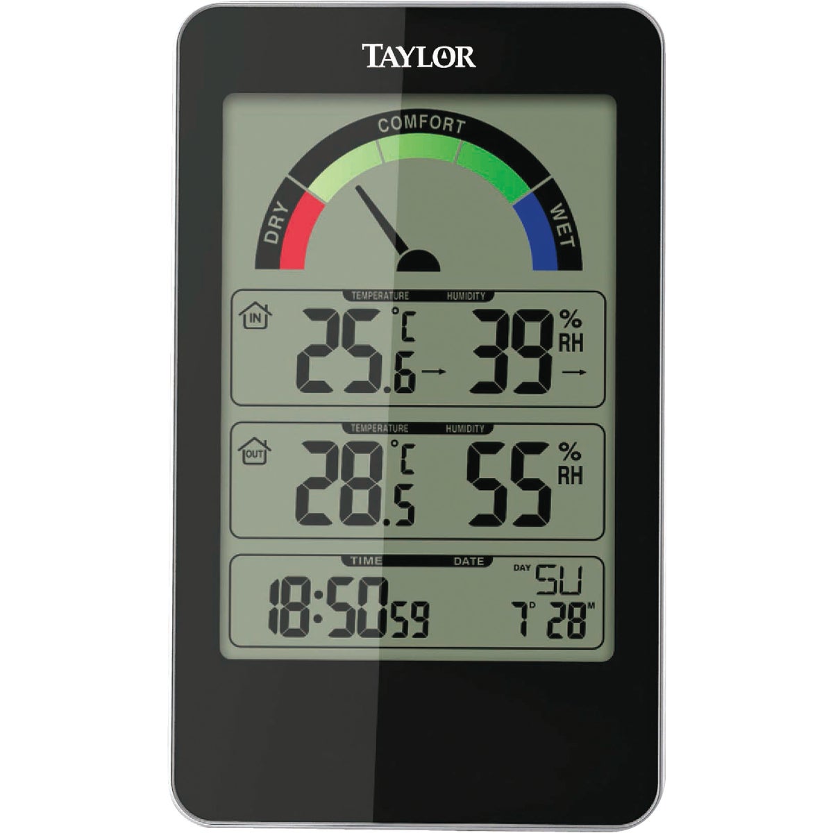 Taylor Precision Digital Indoor Hygrometer & Thermometer