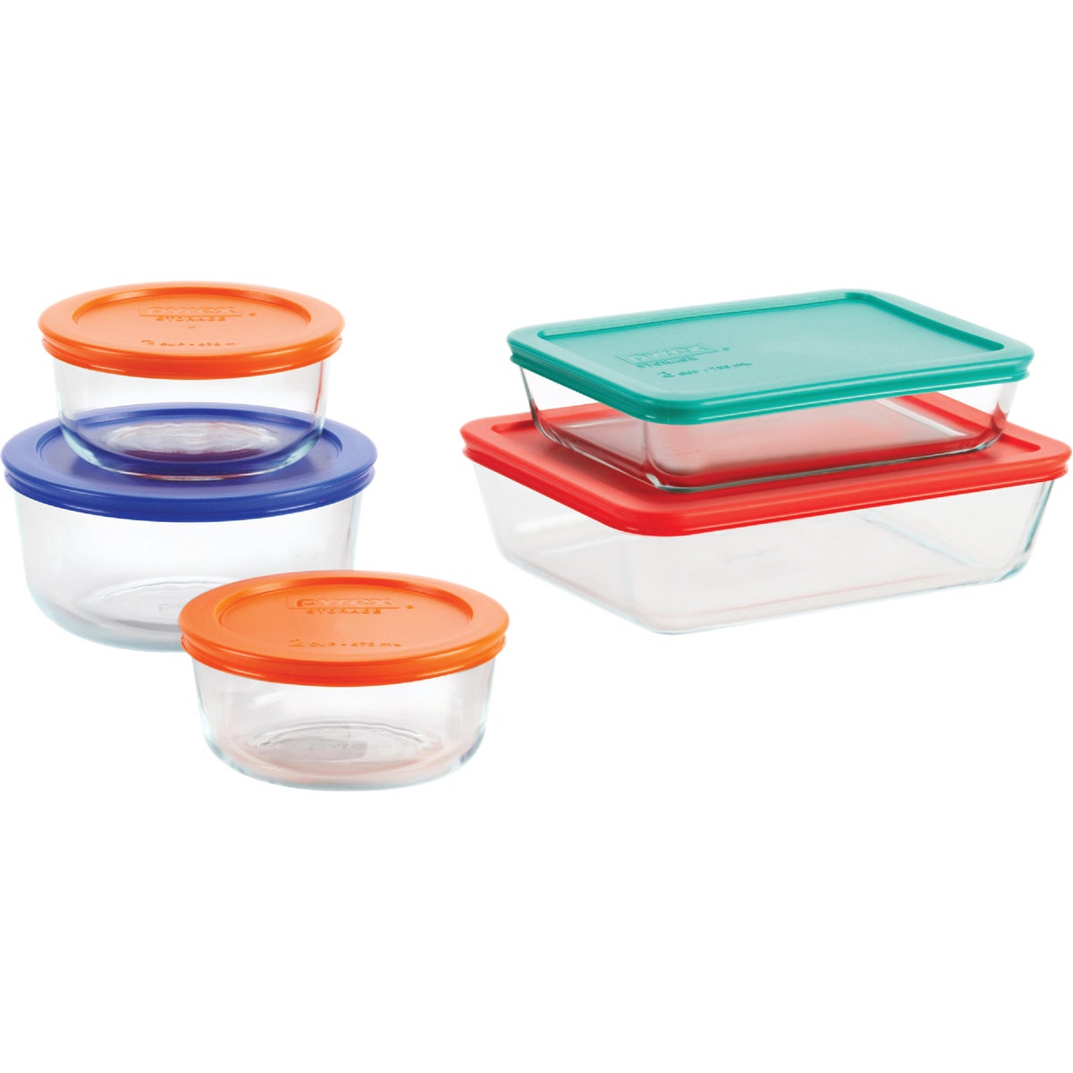 Pyrex Simply Store Glass Storage Bakeware Set (10-Piece)
