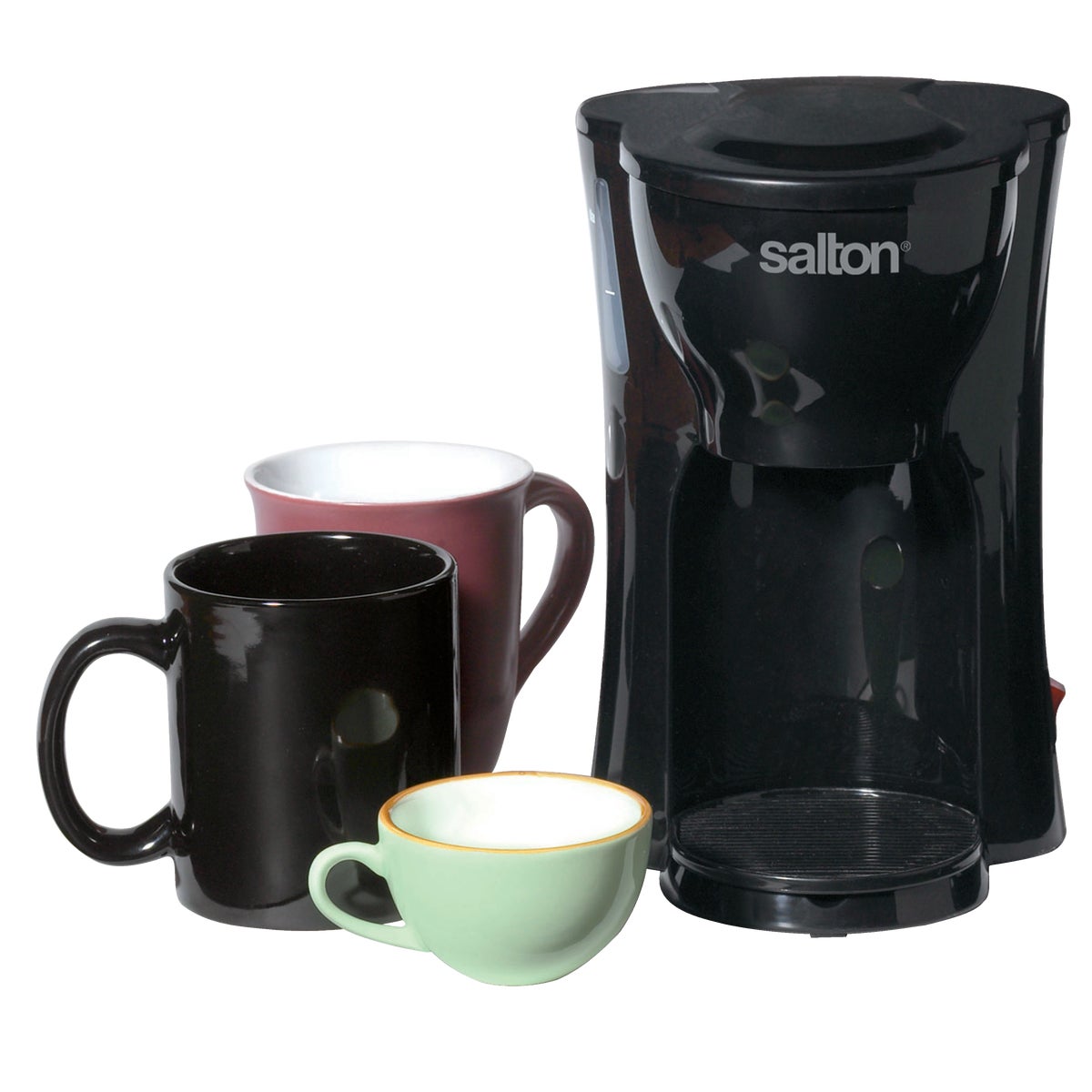 Salton 1-Cup Black Space Saving Coffee Maker