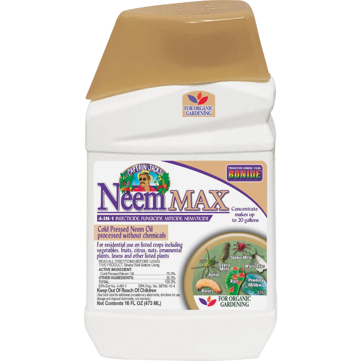 Bonide Captain Jack's 1 Pt. Concentrate Neem Oil Insect Killer