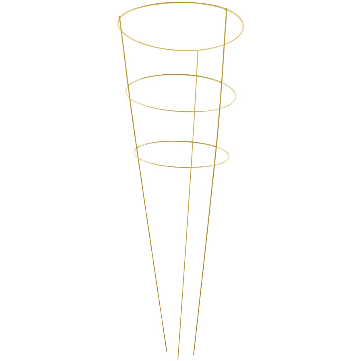 Panacea 42 In. Yellow Powder Coat Galvanized Welded Wire Tomato Cage