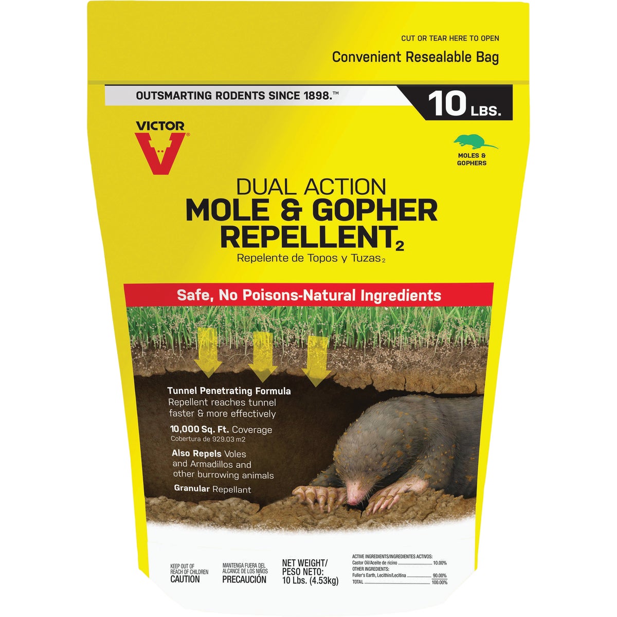 Victor 10 Lb. Granular Mole & Gopher Repellent