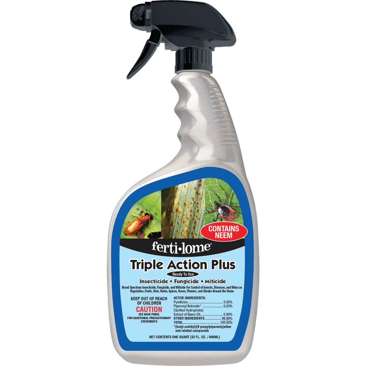 Ferti-lome Triple Action Plus 32 Oz. Ready To Use Trigger Spray Insect & Disease Killer