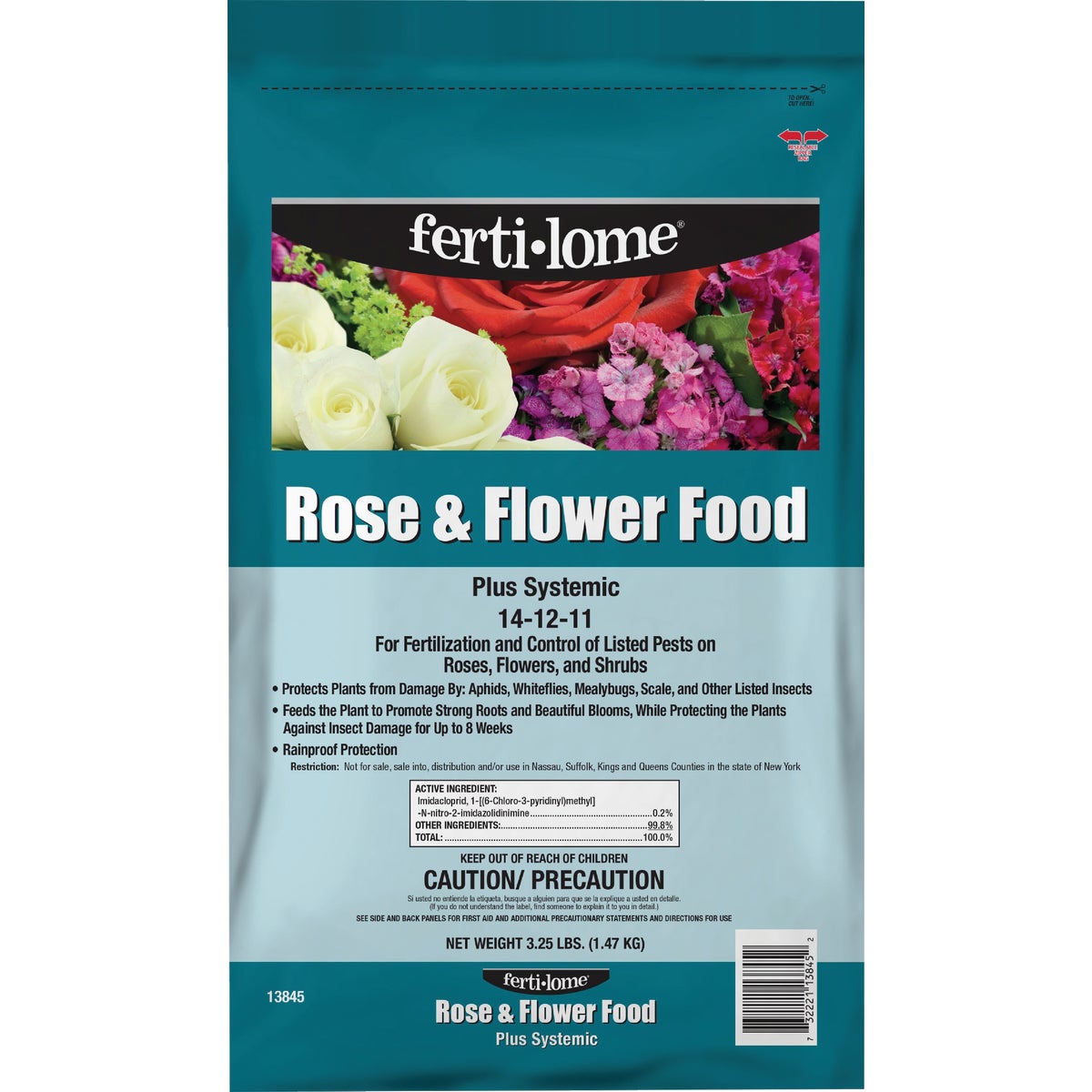 Ferti-lome 4 Lb. 14-12-11 Rose & Flower Dry Plant Food