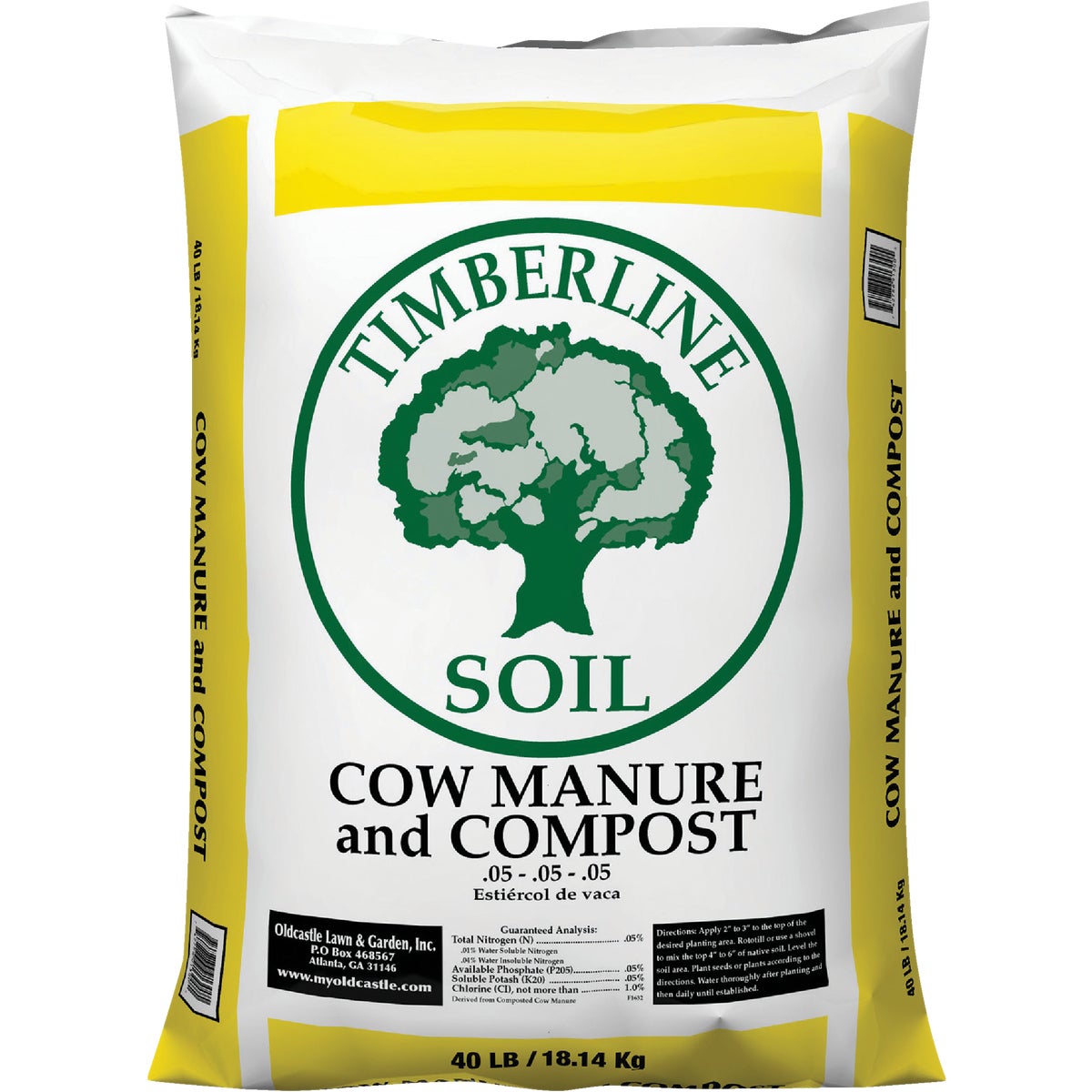 Timberline 40 Lb. Cow Manure & Compost
