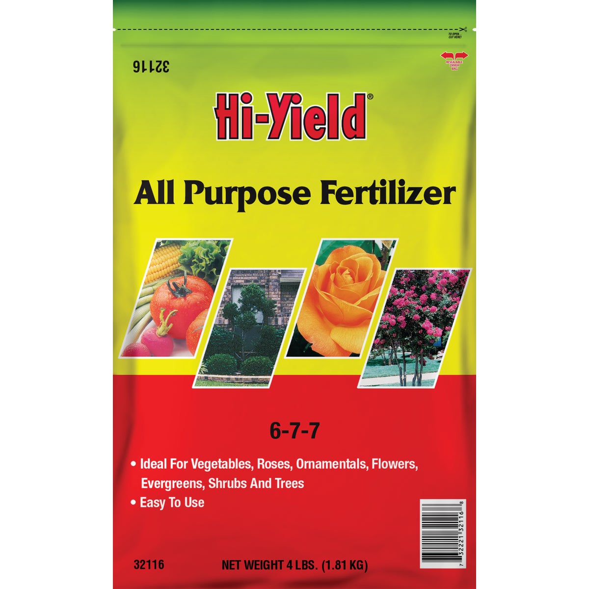 Hi-Yield 4 Lb. 6-7-7 Dry Plant Food All-Purpose Fertilizer