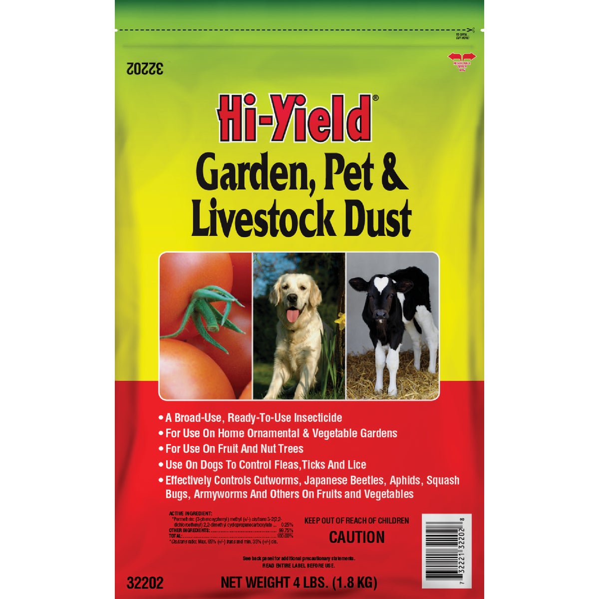 Hi-Yield 4 Lb. Ready To Use Pet, Livestock, & Garden Dust Insect Killer