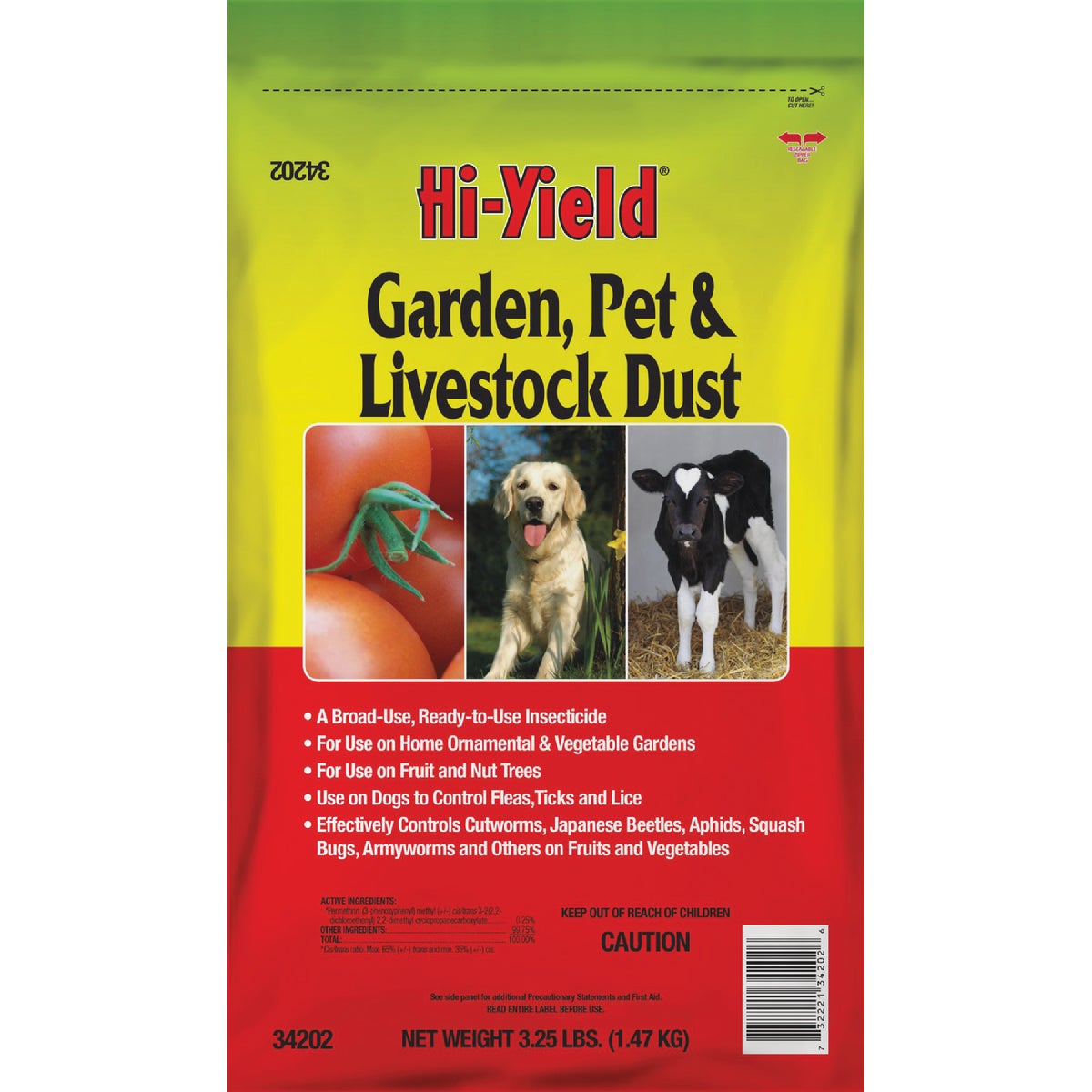 Hi-Yield 4 Lb. Ready To Use Pet, Livestock, & Garden Dust Insect Killer