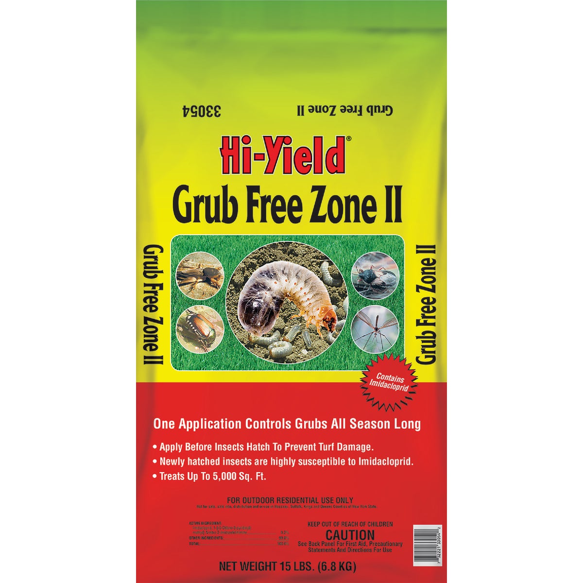 Hi-Yield Grub Free Zone II 15 Lb. Ready To Use Granules Grub Killer