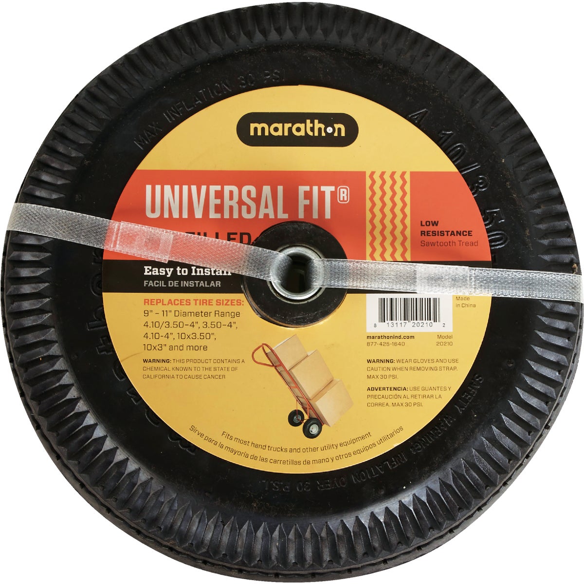 Marathon Universal Fit Hand Truck Tire