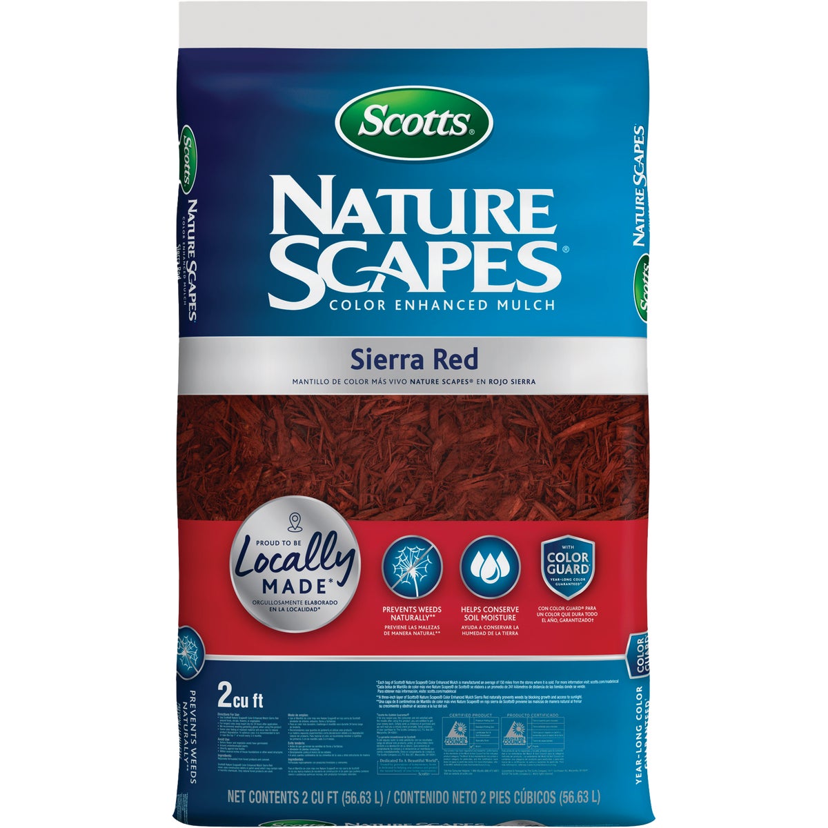 Scotts Nature Scapes 2 Cu. Ft. Sierra Red Shredded Hardwood Mulch