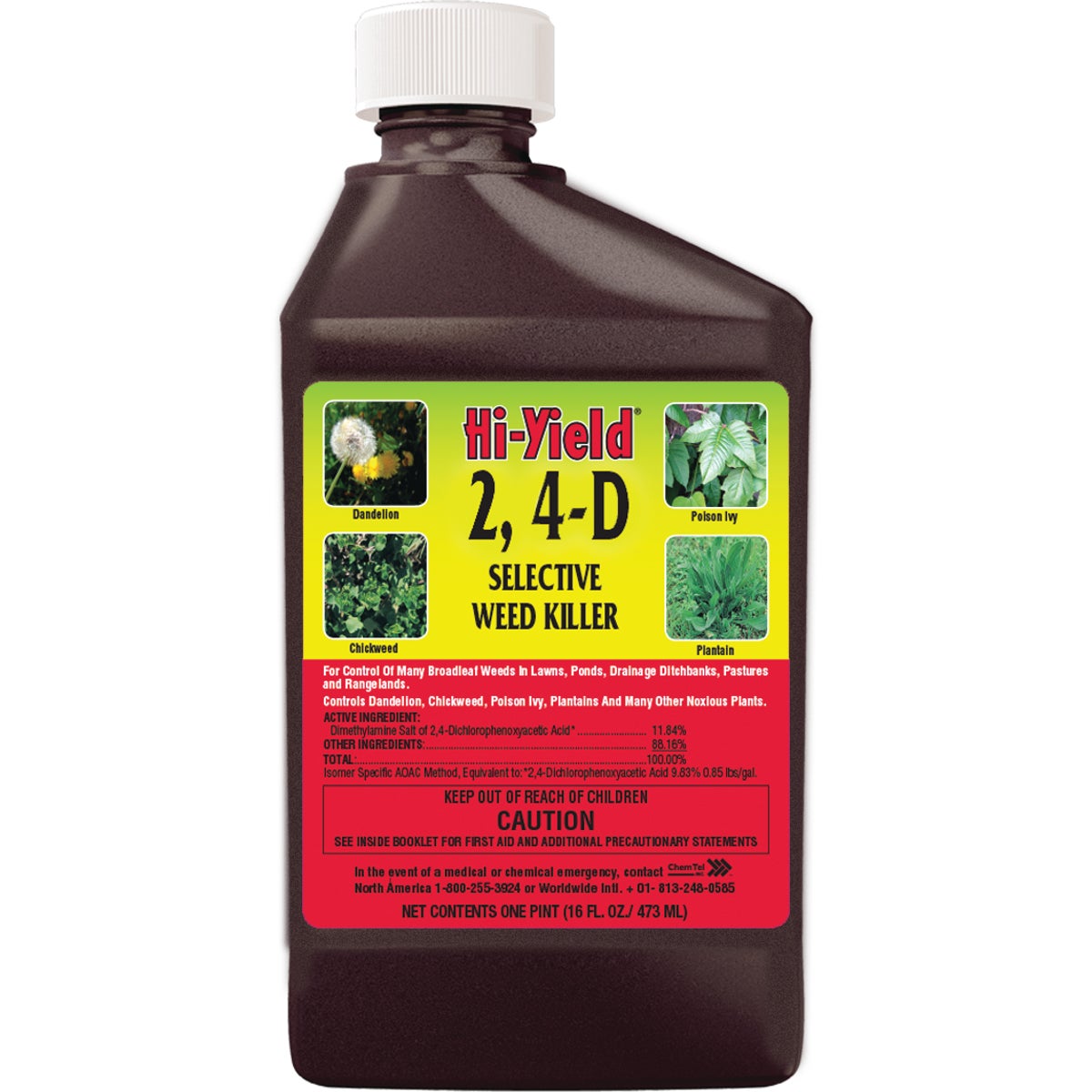 Hi-Yield 2, 4-D 16 Oz. Concentrate Selective Weed Killer
