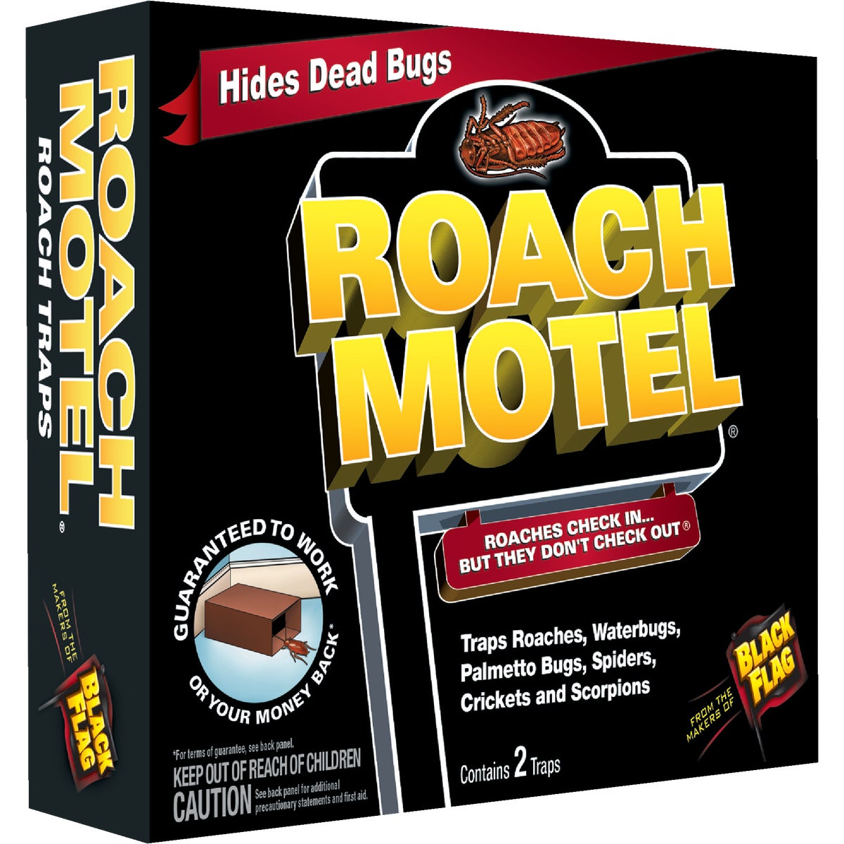 Black Flag Roach Motel Roach Bait & Glue Trap (2-Pack)