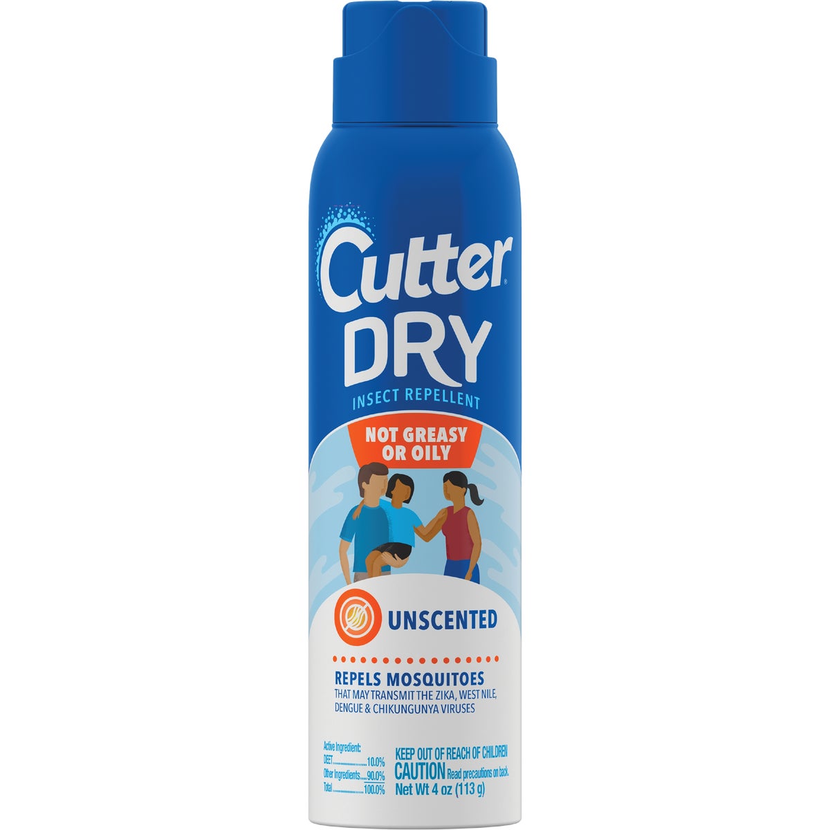 Cutter Dry 4 Oz. Insect Repellent Aerosol Spray