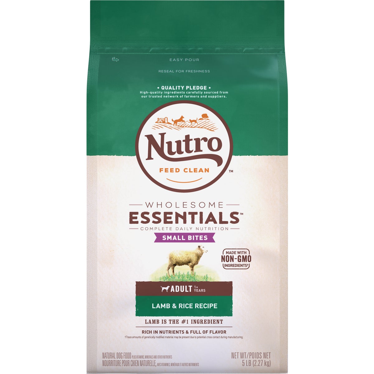 Nutro Wholesome Essentials Small Bite 5 Lb. Lamb & Rice Adult Dry Dog Food