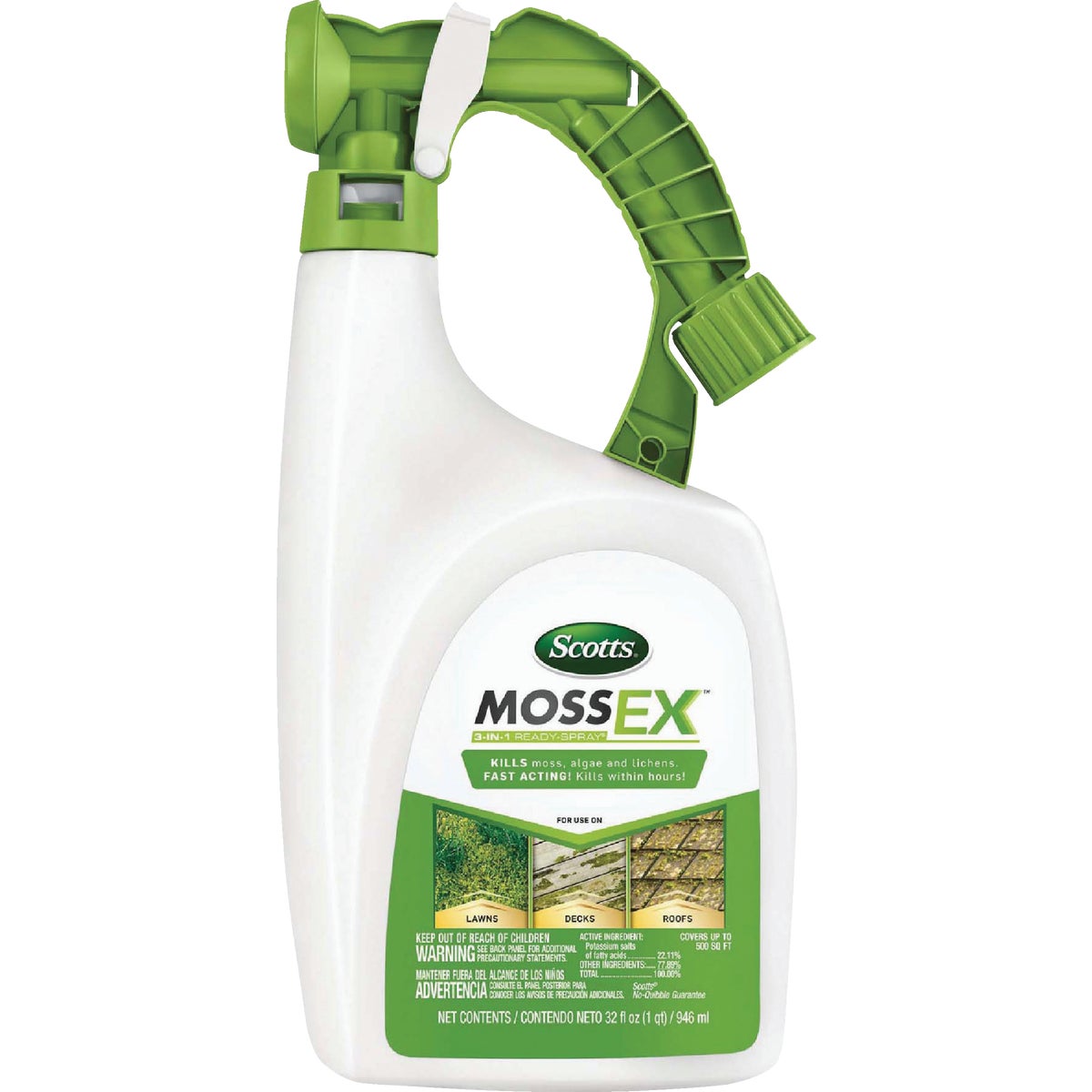 Scotts MossEx 3-in-1 32 Oz. Ready To Spray Moss Killer