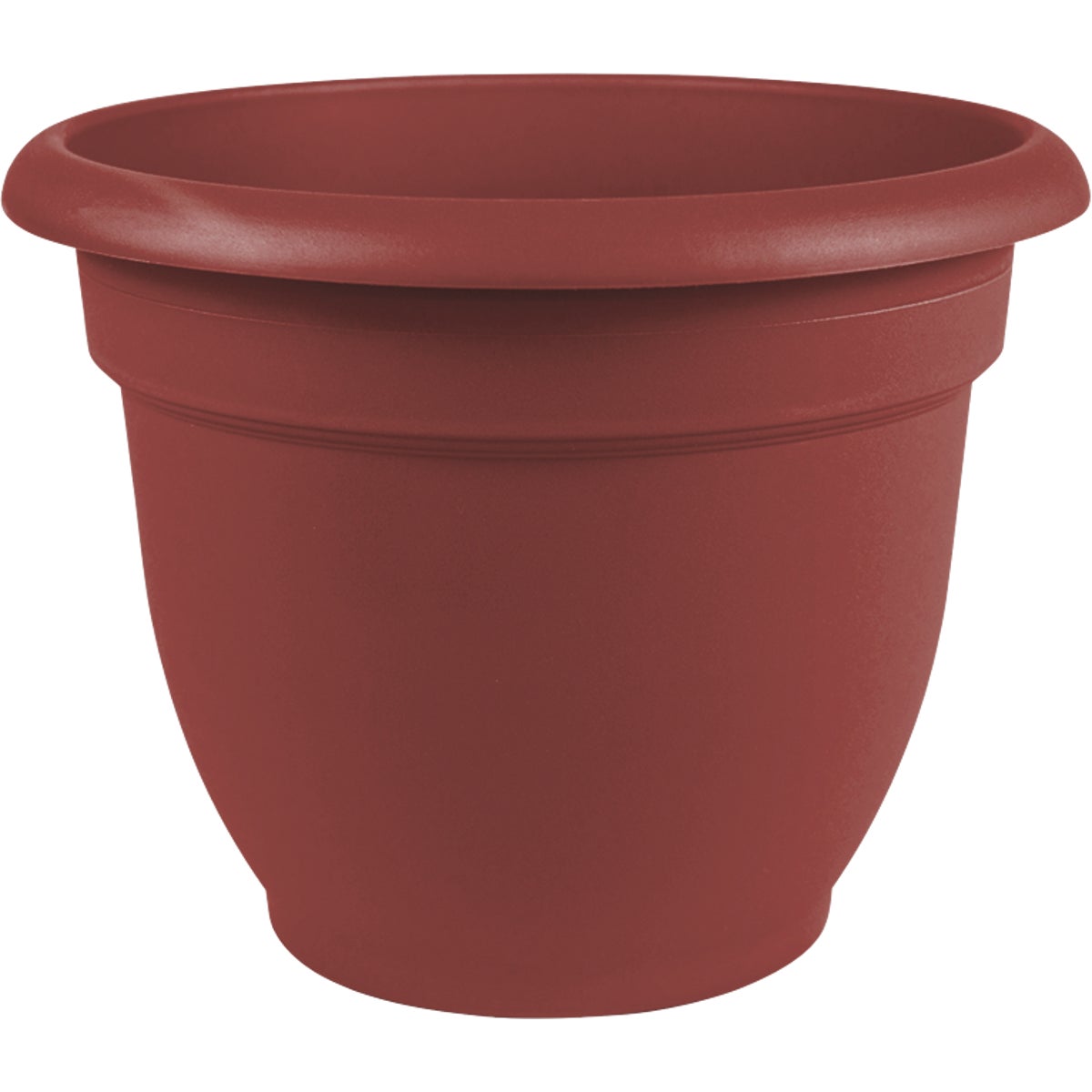 Bloem Ariana 8.8 In. H x 8 In. Dia. Plastic Self Watering Burnt Red Planter