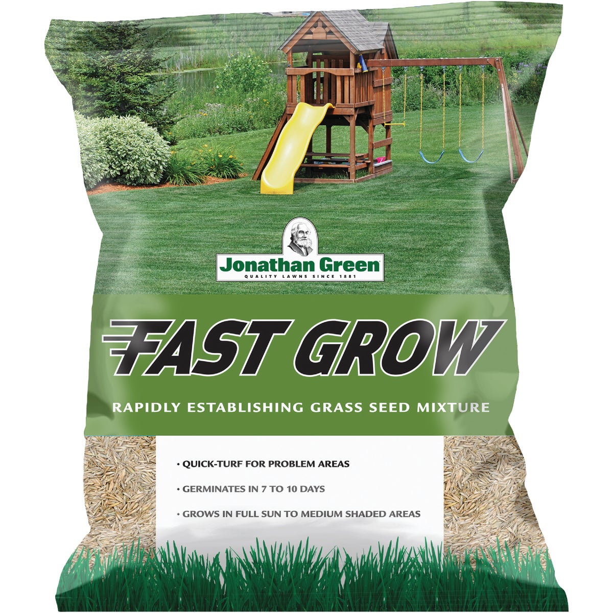 Jonathan Green Fast Grow 3 Lb. 750 Sq. Ft. Coverage Ryegrass & Fescue Grass Seed
