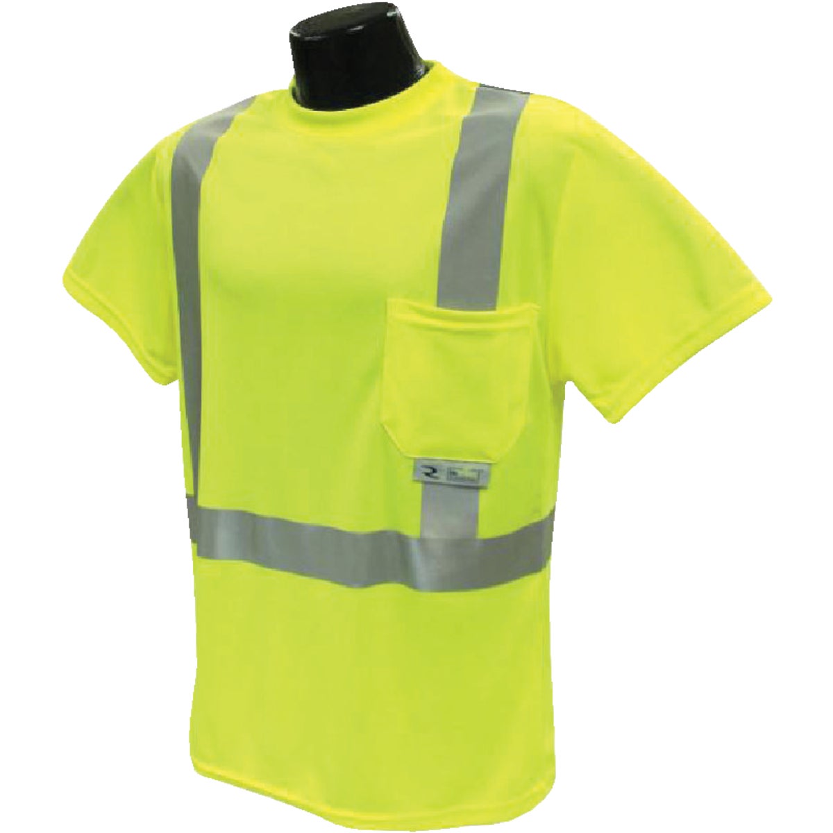 Radians Rad Wear ANSI Class 2 Hi Vis Green Safety T-Shirt XL