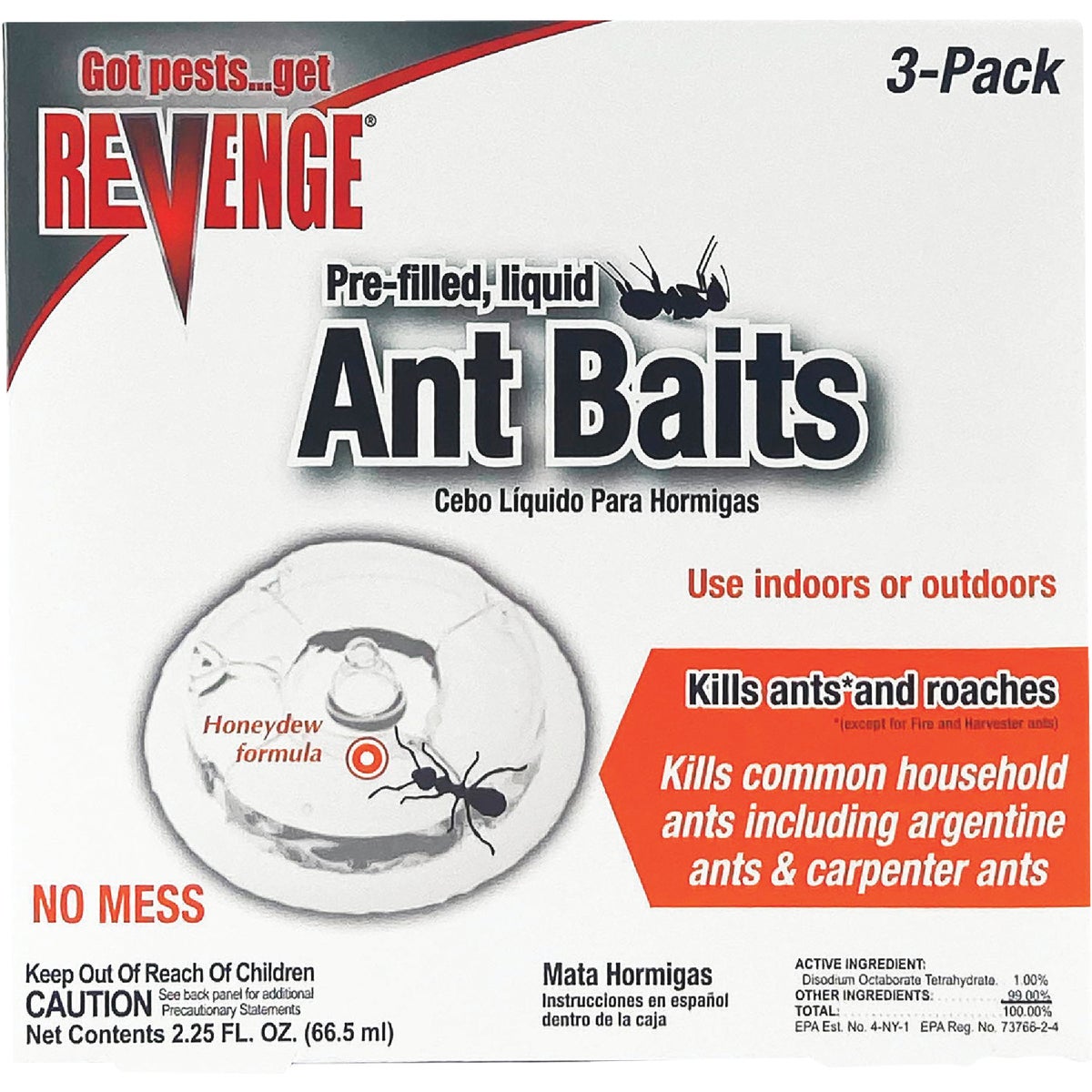 Bonide Revenge 2.5 Oz. Liquid Ant Bait Station (3-Pack)