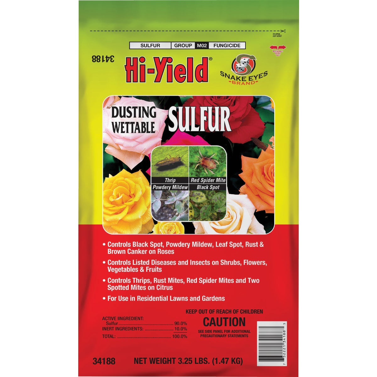 Hi-Yield 4 Lb. Powder Concentrate Wettable Sulphur Fungicide