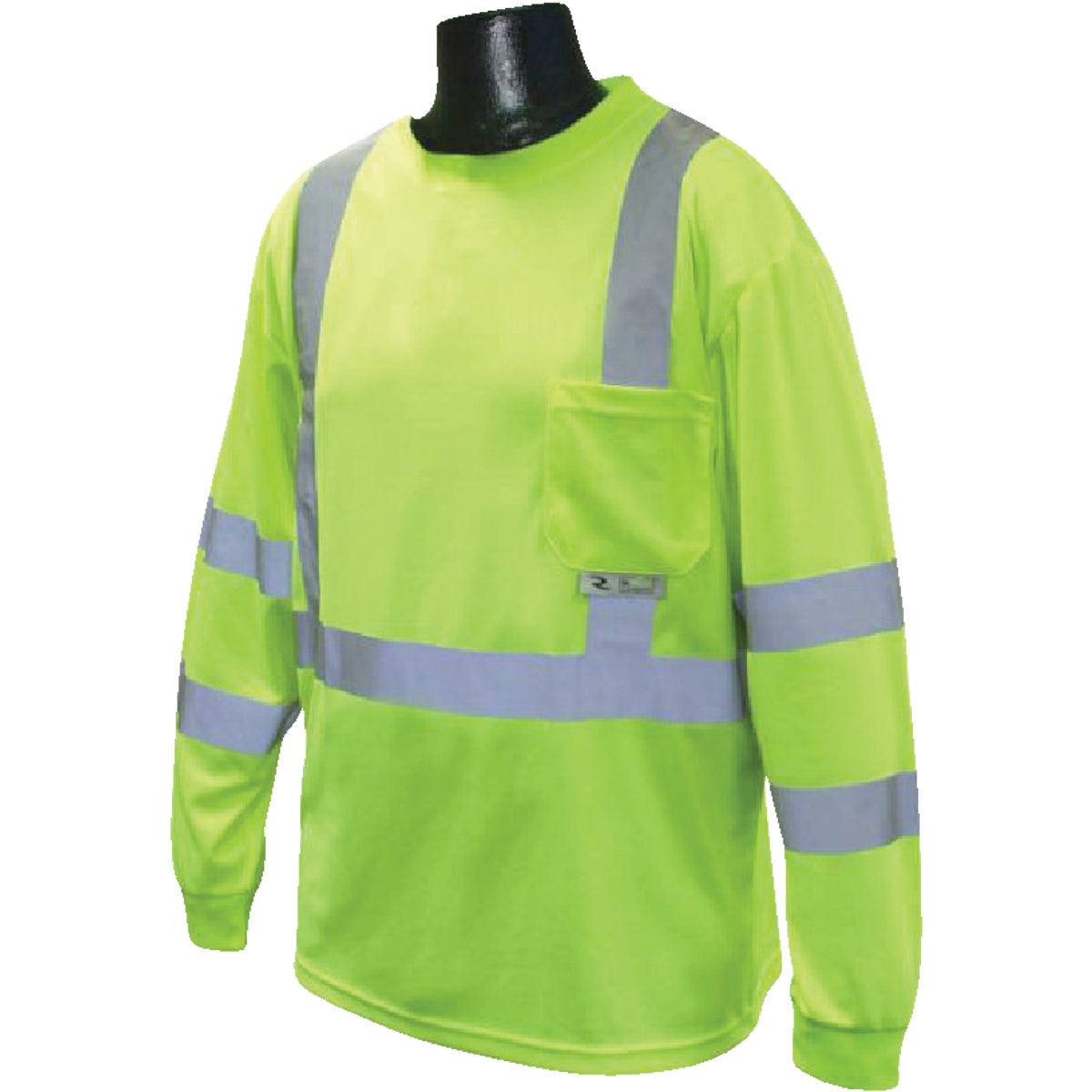 Radians Rad Wear ANSI Class 3 Hi Vis Green Safety T-Shirt Large