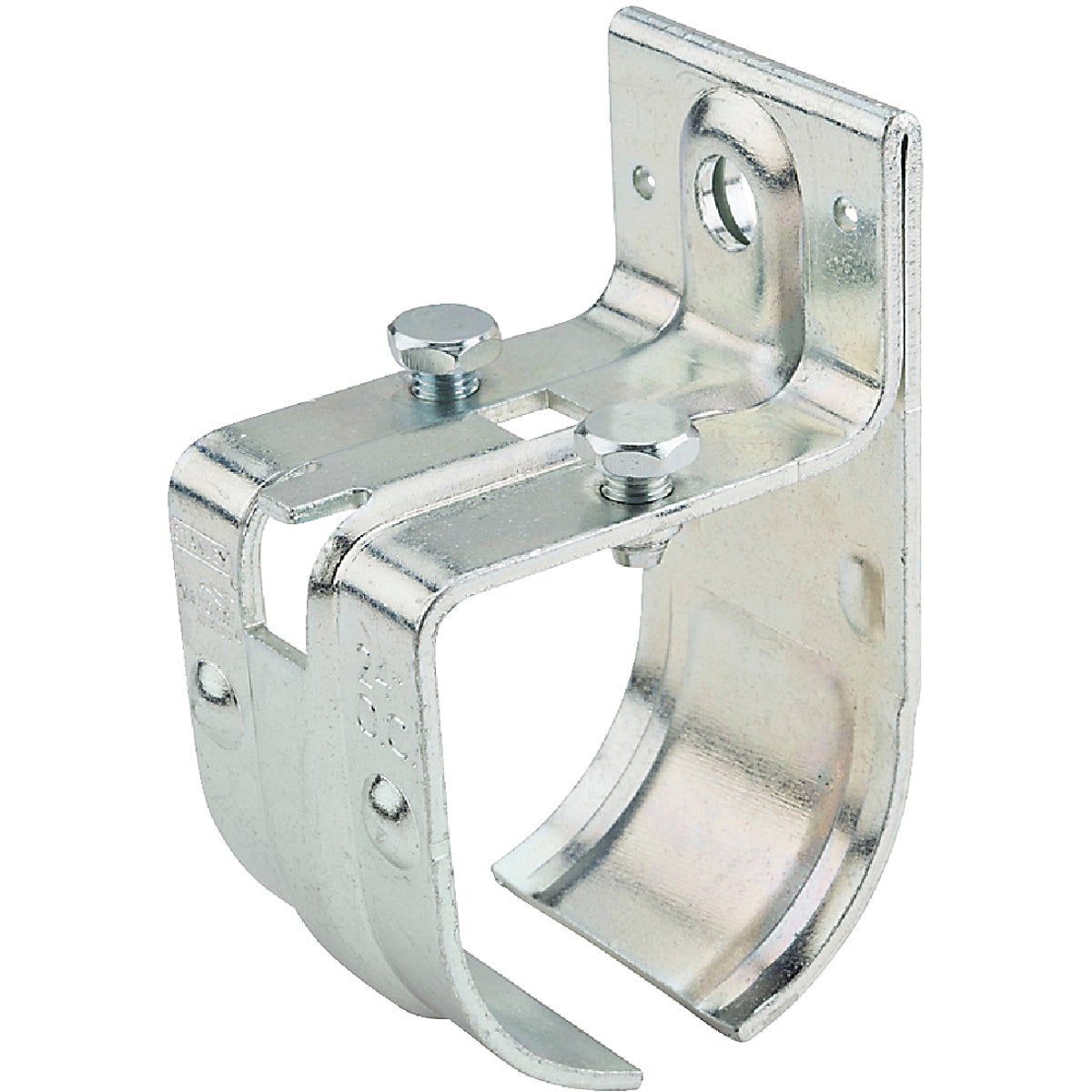 National DP5421 Single Splice Round Rail Barn Door Bracket, Zinc-Plated