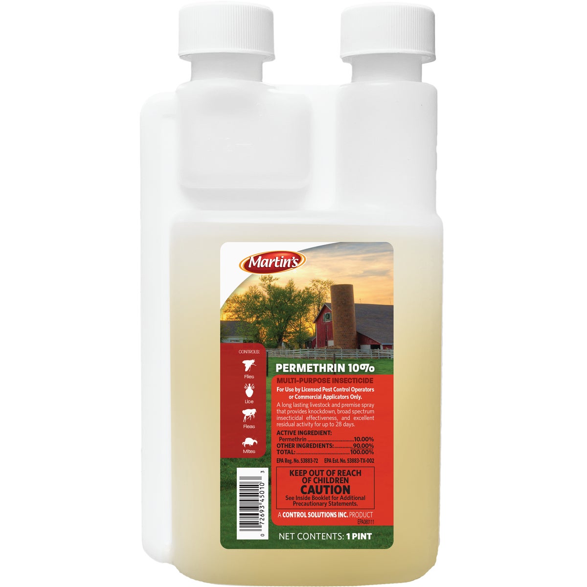 Martin's Permethrin 10% 1 Pt. Concentrate Multi-Purpose Insect Killer
