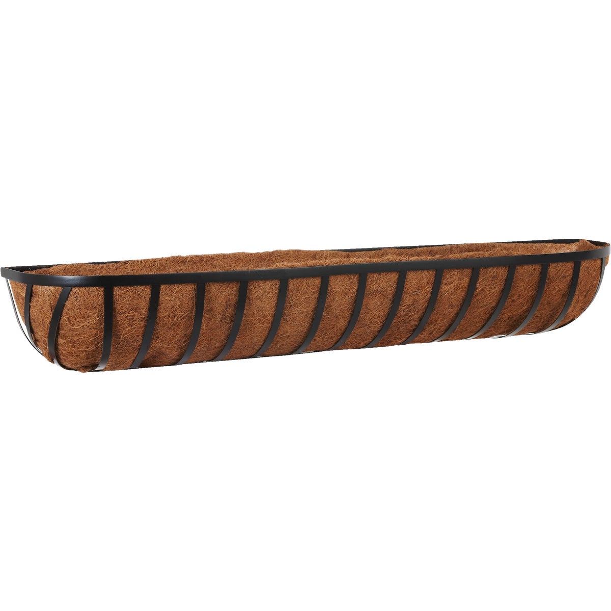 Best Garden 48 In. Black Steel Rod Modern Trough Wall Mount Planter