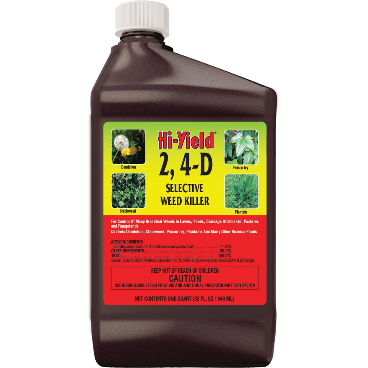 Hi-Yield 2, 4-D 32 Oz. Concentrate Selective Weed Killer