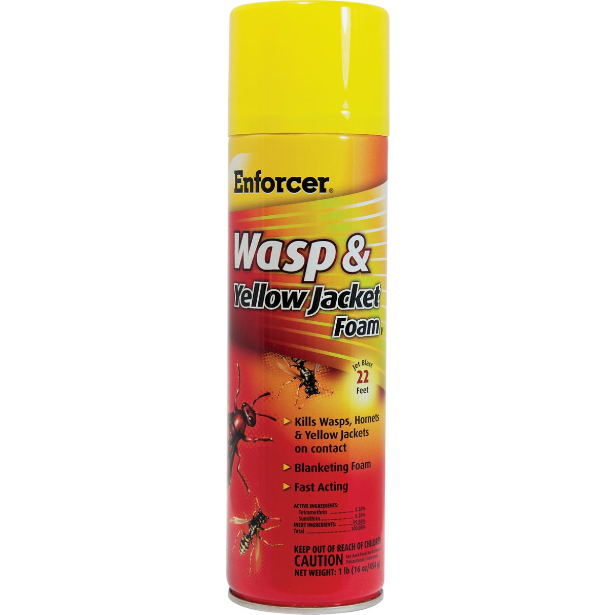 Enforcer 16 Oz. Foaming Aerosol Spray Yellow Jacket, Wasp & Hornet Killer