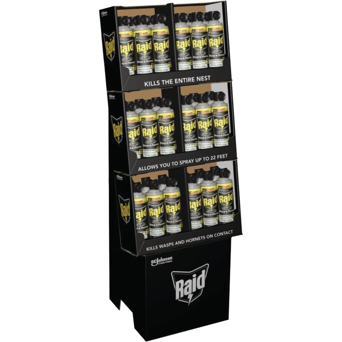 Raid 17.5 Oz. Aerosol Spray Wasp & Hornet Killer Display