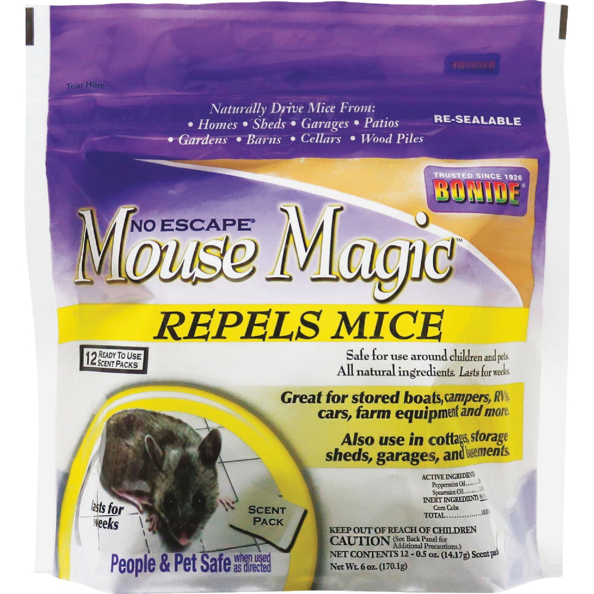 Bonide Mouse Magic 6 Oz. Granular Mouse Repellent (12-Pack)